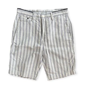 Zara Blue & White Stripe Light Weight Shorts